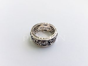 Кольцо серебряное с прокруткой «Лоза»